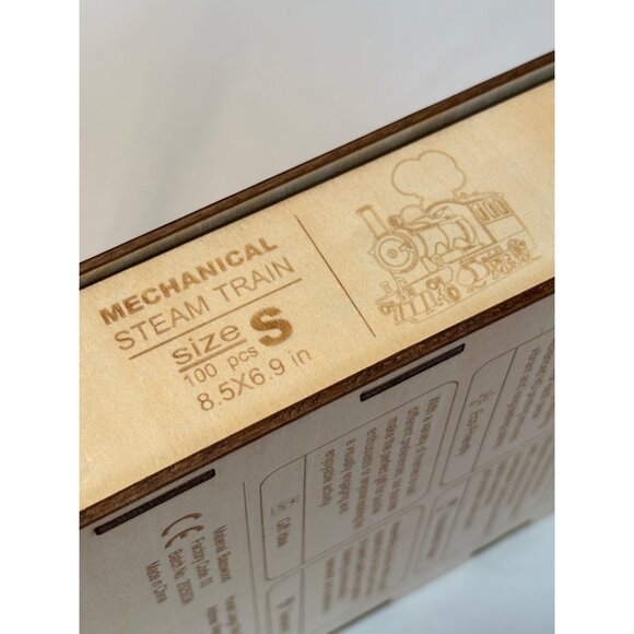 Creative Wooden Puzzles Set W/ Ironclad Dynamo Ocean Mug & Mechanical Steam Trai - Picture 15 of 16